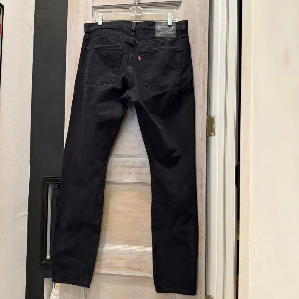 Vintage Y2K Levi's 512 Slim Tapered Black Jeans 34.5